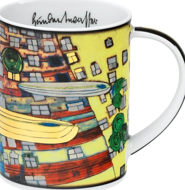 4 Becher »Magic Mugs 2021« im Set nach Hundertwasser