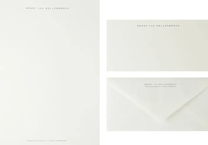 A4-Briefpapier, Dunkelblau