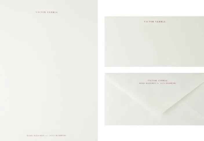 A4-Briefpapier, Kirschrot