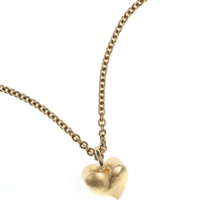 Anhänger Herz, Silber vergoldet
