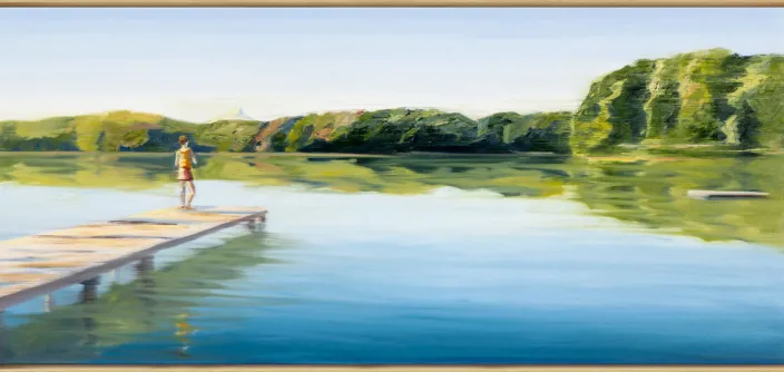 Anja Struck: Bild »Die Natur malt Farben in mein Herz« 2023, gerahmt