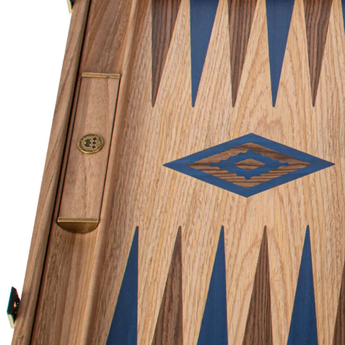 Backgammon aus Eiche und amerikanischem Nussbaum