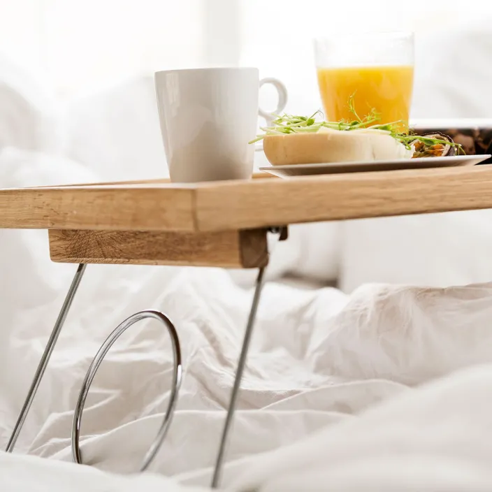 Bett-Tablett »Oak« mit einklappbaren Beinen, Eiche