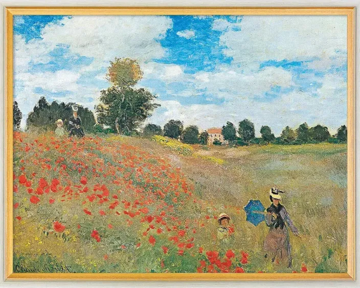 Bild »Mohnfeld bei Argenteuil«, gerahmt