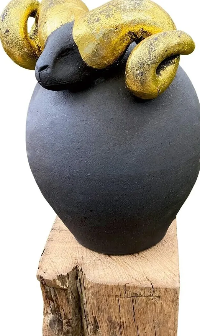 Boerner, Susanne: Gartenstele »Hauswächter Widder II«