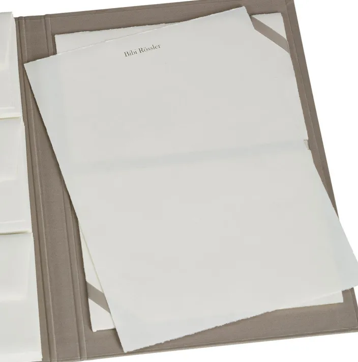 Briefpapiermappe mit edlem Büttenpapier