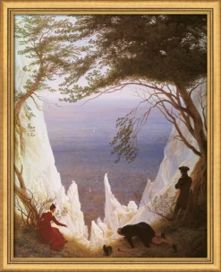 Caspar David Friedrich: Bild »Kreidefelsen auf Rügen« (1818), gerahmt