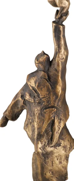 Christoph Fischer: Skulptur »Der Gedanke« (2023) Version Bronze braun