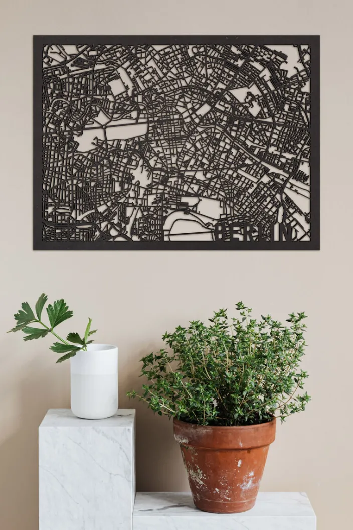 Citymap »Berlin« aus Holz