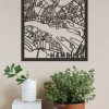 Citymap »Hamburg« aus Holz