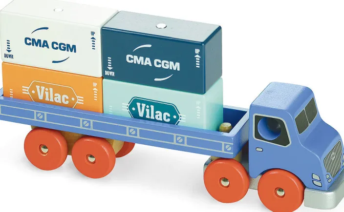 Container-LKW aus Holz »Vilacity«