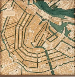 3-D Holzkarte »Amsterdam«