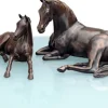 Diekemper, Annette: 2 Skulpturen »Araber-Stute mit Fohlen« im Set