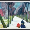 Edvard Munch: ​ Bild »Allee im Schneegestöber« (1906)