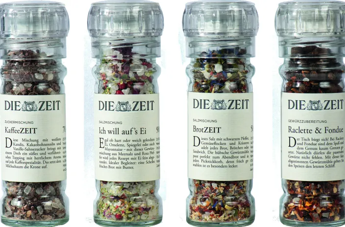 4er ZEIT Gewürzmühlen-Set