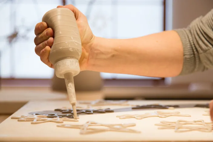 6er-Set Porzellanvögel