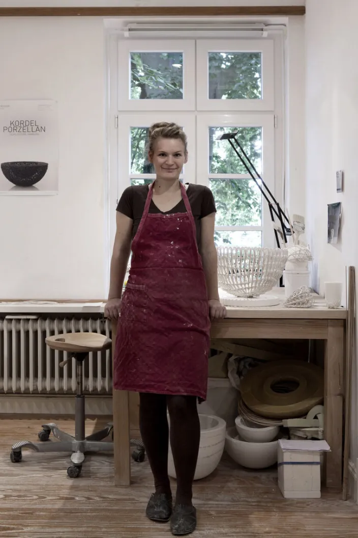 6er-Set Porzellanvögel