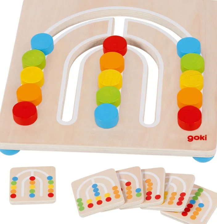 Farbsortierbrett Regenbogen