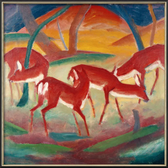 Franz Marc: Bild »Rote Rehe I« (1910)