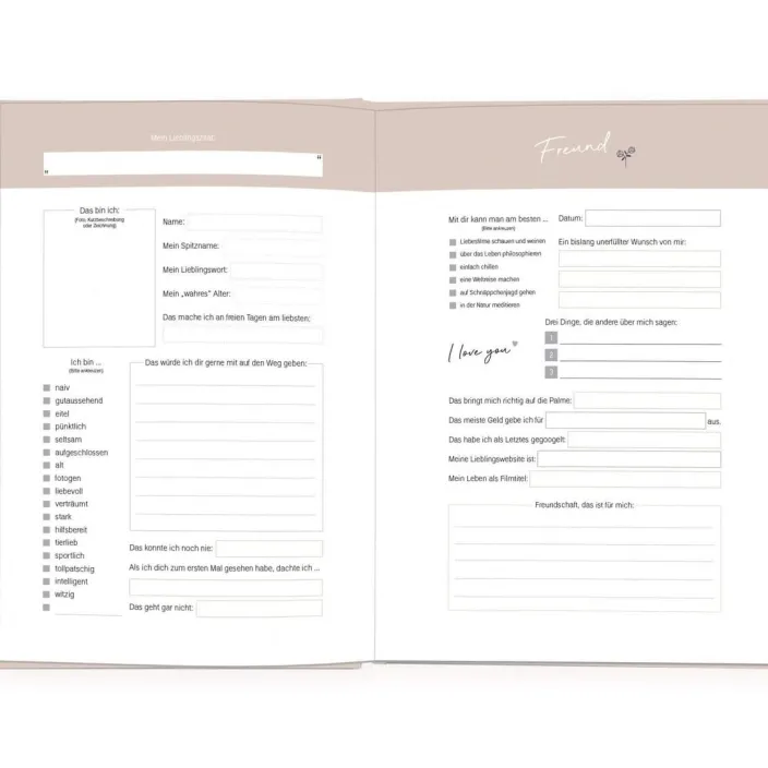 Freunde - Freundschaftsbuch für Erwachsene