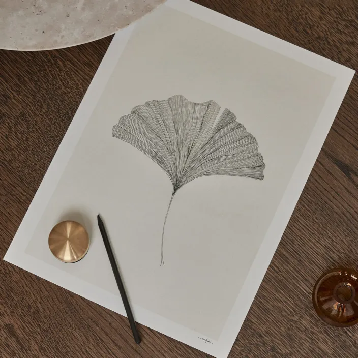 Frois, Ana: »Ginkgo Leaf«, mit Rahmung