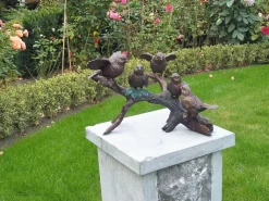 Gartenskulptur »Vögel auf Ast«