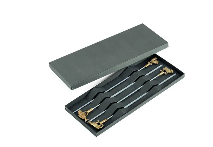 Grillspieße-Set aus Edelstahl