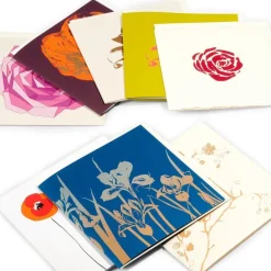 Grußkarten-Set »Blumige Grüße«, 8-teilig