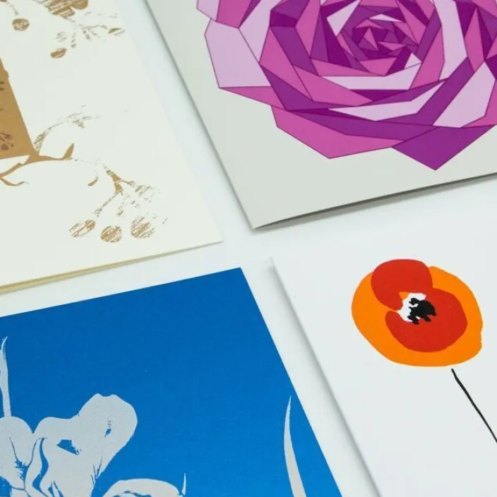 Grußkarten-Set »Blumige Grüße«, 8-teilig