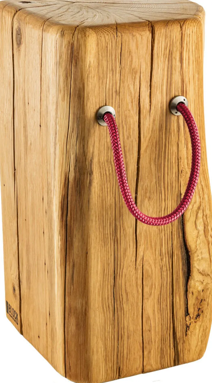 Hoher Eichen-Beistelltisch