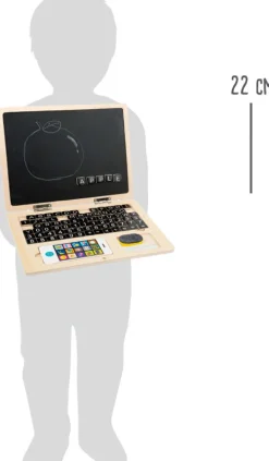 Holz Laptop mit Magnettafel