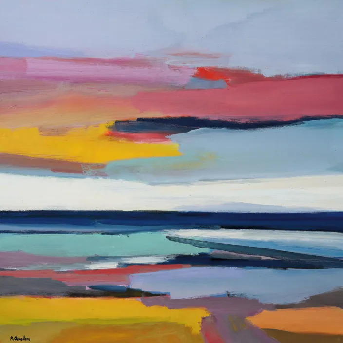 Kai Quedens: Bild »Bruket Lunskaft (Farbige Landschaft)«