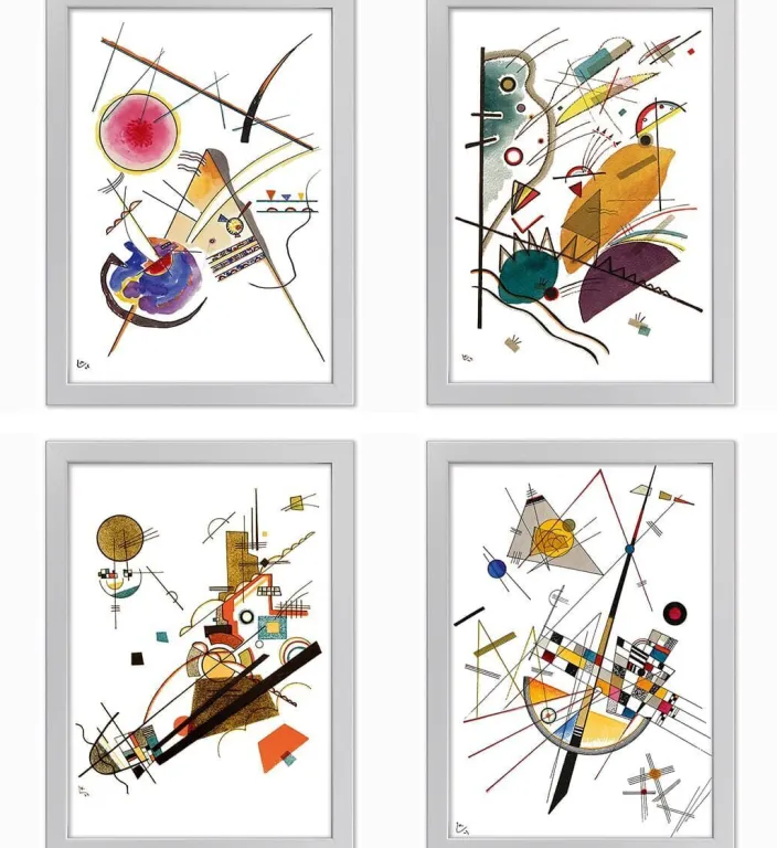 Kandinsky, Wassily: 4 Bilder im Set