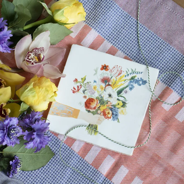 Keramikfliese »Blumen für dich«