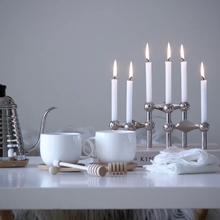 Kerzenständer aus Chrome