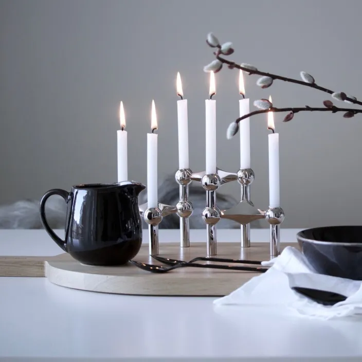 Kerzenständer aus Chrome