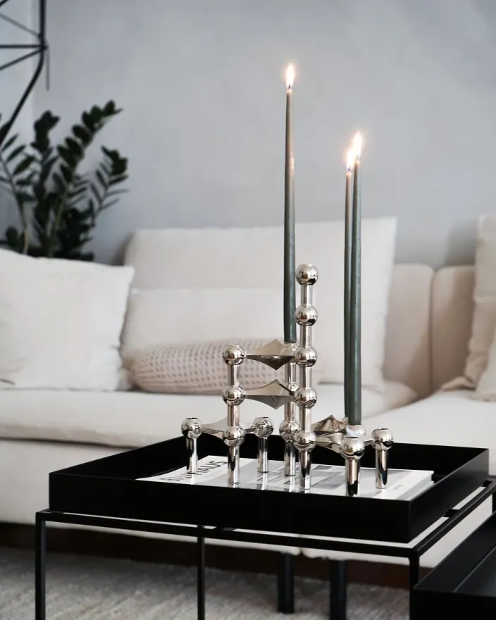 Kerzenständer aus Chrome