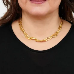 Kette »Würfel«, goldplattiert