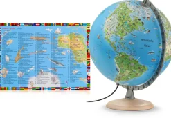 Kinder-Leuchtglobus Atmosphere Family silver 2.0