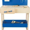 Kinderwerkbank mit echtem Werkzeug