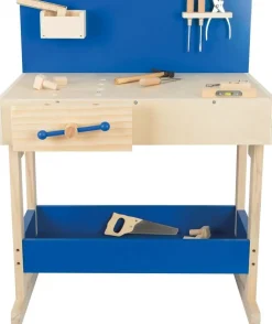 Kinderwerkbank mit echtem Werkzeug