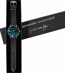Künstler-Armbanduhr »Alles fließt« nach Hundertwasser
