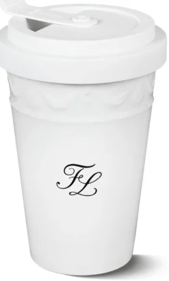 »Kurland KPM to go«, weiß mit Namenszug