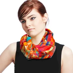 Loopschal nach Paul Klees »Burg und Sonne«