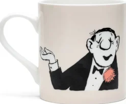 Loriot: ​ 2 Becher mit Künstlermotiven »Rosenkavalier« &amp; »Conférencier« im Set, Porzellan​