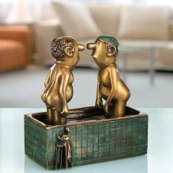 Loriot: Skulptur »Herren im Bad«