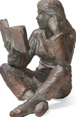 Luis Höger: Skulptur »Lesende«, Bronze