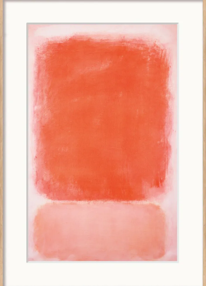 Mark Rothko: »Red and Pink on Pink«, 1953 Holz hell gerahmt