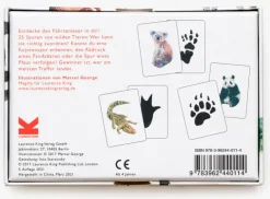 Memo-Spiel »Wilden Tieren auf der Spur - 25 Tiere und ihre Pfotenabdrücke«