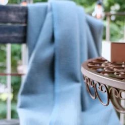 Merinodecke BaseGreyGrid, Waffel-Piqué